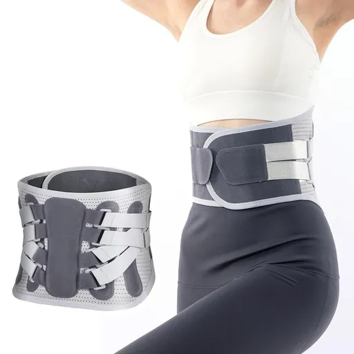 Adjustable Lumbar Support Belt Lower Back Brace With Lumbar Pad Waist Belt - XL