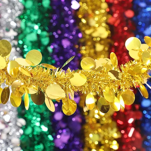 Color Strips Ribbon Decoration Wedding Party 1.7m One dark green edge