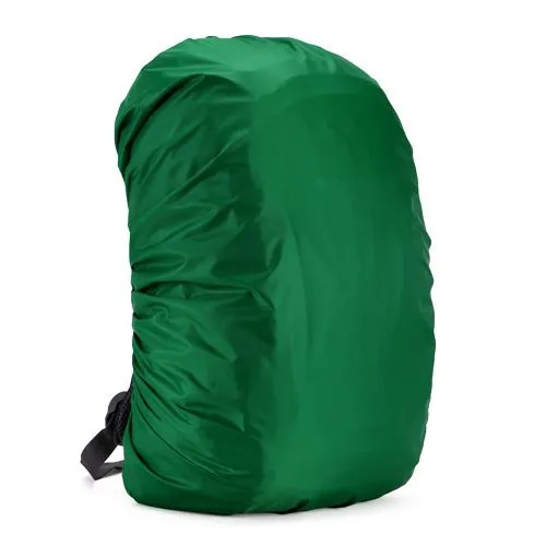 Backpack Rain Cover 210D Nylon Waterproof Backpack Protector Hiking Cycling Travel Dust Cover - Green 35L
