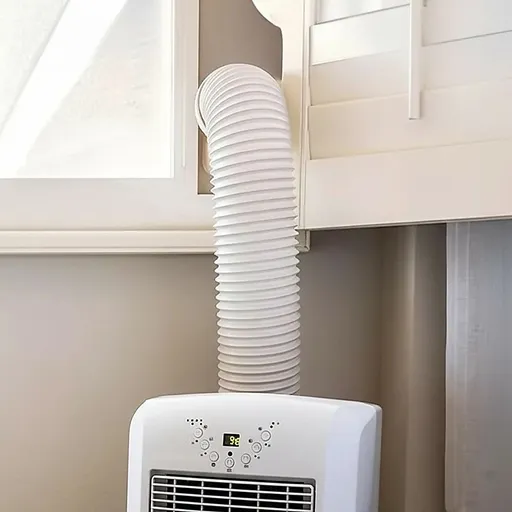 Portable Air Conditioner Window Kit – Exhaust Hose Adaptor Pipe & Slide Plate