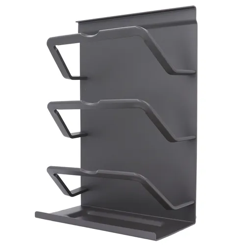 Hanging Pot Lid Rack Aluminum Alloy Secure Structure Space Saving Versatile Wall Cabinet Pot Lid Organizer for Kitchen