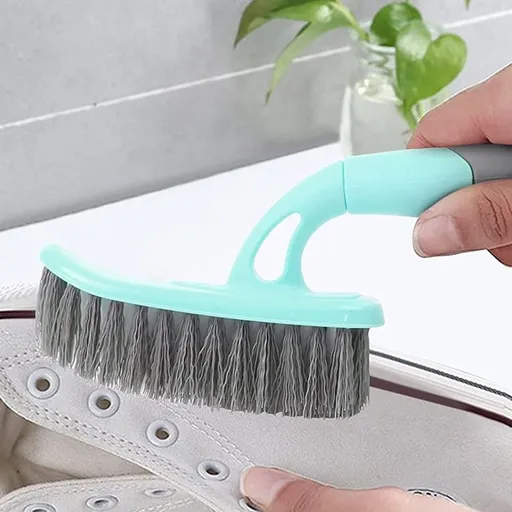 Versatile Blue Scrub Brush for Bathroom Kitchen Tile Grooves