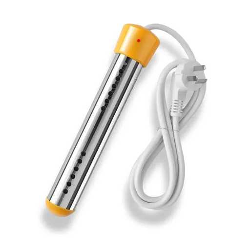 2000W Fast-Boiling Immersion Heater: Compact & Portable, Auto Safety Shut-Off, Rust-Resistant Design for Baths (yellow)