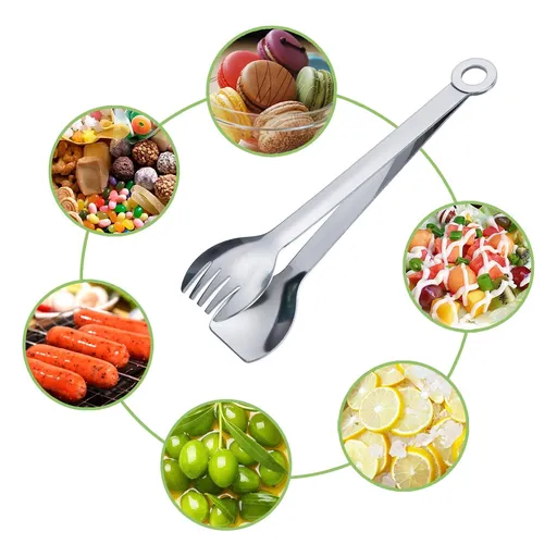 304 stainless steel food clip Korean style grilled meat clip bread grilled meat steak barbecue Japanese style food clip