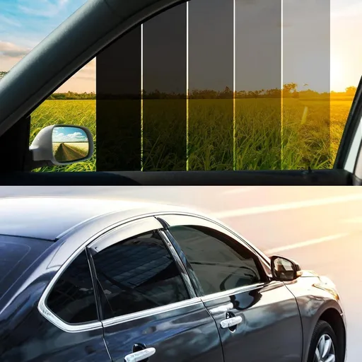 Car Window Tint Film 35 Percent VLT Heat Blocking UV Rejection Anti Glare Privacy Film For Cars SUVs Home Windows Black, 3 m x 50 cm