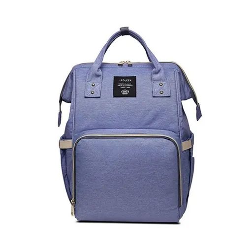 Luxury Multifunctional Diaper Nappy Backpack Maternity Mummy Changing Bag - Purple
