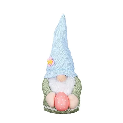 2 pcs Easter Bunny Gnome with Easter Egg - Handmade Gnome Faceless Plush Doll, Gift for Girl Room Decor and Indoor Spring Decor