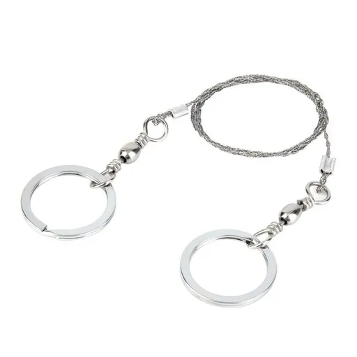 Wire Saw Survival I Stainless Steel Pocket Chainsaw Backpacking Gear I Light Weight Cable Cutting String I Emergency Camping