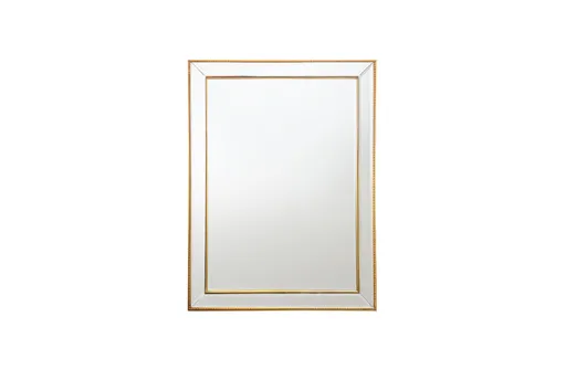 Gold Beaded Framed Mirror - Rectangle 80cm x 110cm