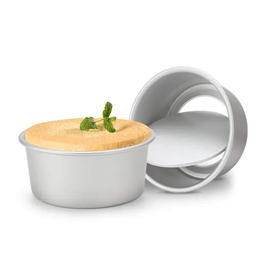 Cake Pan 6 Inch Round, Removable Bottom Nonstick Aluminum Alloy Cheesecake Pan Loose-Bottom Pan Cake Bake Pan for Oven Baking