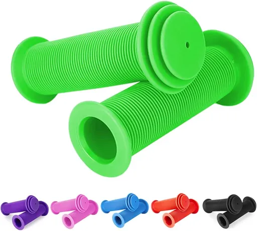 Kids Bike Grips - Kid Bicycle Grips Handlebar 22.2mm for 12”to 16”Bike with Safe Mushroom Pattern | 105mm Soft Toddler Balance Bike Grips Mini Kick Scooter Tricycle Grips for Boys Girls