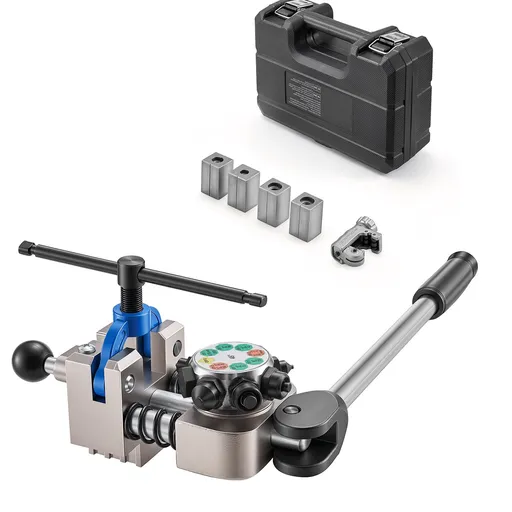 Professional Brake Line Flaring Tool, 45 Degree Double Flare Bubble Flare Tool Kit for 4.76mm, 6.35mm, 7.94mm, 9.52mm Copper Aluminum Thin Steel Tubes
