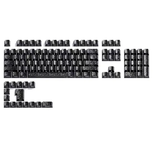 Universal Fit Carbon Fiber Keycaps Complete 119 Keys Set for Standard Keyboards Offering Wear Resistance and Longevity