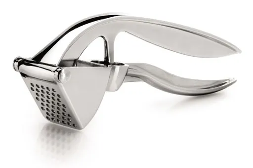 2-in-1 Garlic Press and Cherry Olive Pitter, Heavy Duty Stainless Steel Kitchen Tool