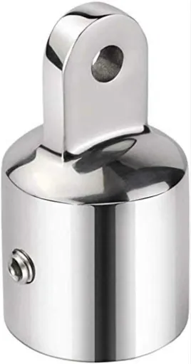 Marine Bimini Top Cap 316 Tube 3/4" External Eye End for Boat Heavy Duty Fitting Hardware Stainless Steel