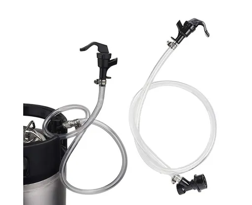 3/16 Inch Beer Line Liquid Ball Lock Assembly Kit for Home Brew Dispensing Keg-Black