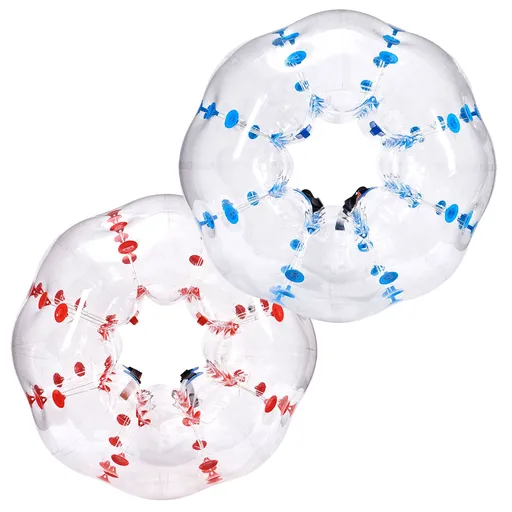 Inflatable Bumper Balls 2-Pack, 5FT/1.5M Body Sumo Zorb Balls for Teen & Adult, 0.8mm Thick PVC Human Hamster Bubble Balls for Outdoor Team Gaming Play, Bumper Bopper Toys for Garden, Yard, Park