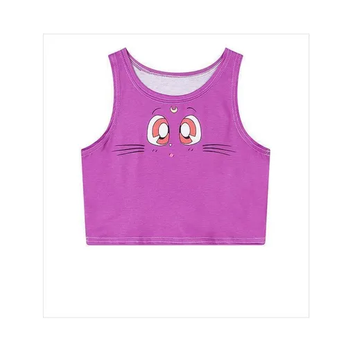 Hod Health & Home Pocket Monster Crop Tops - Tan - Luna Cat