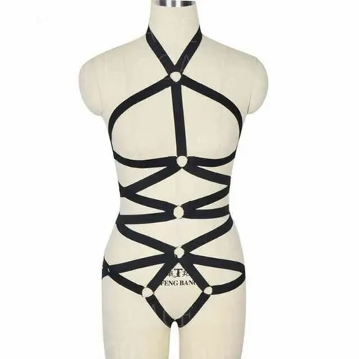 House Of Dasein Body Harness Women Lingerie Bondage Fetish Kink Restraints - Black N0072