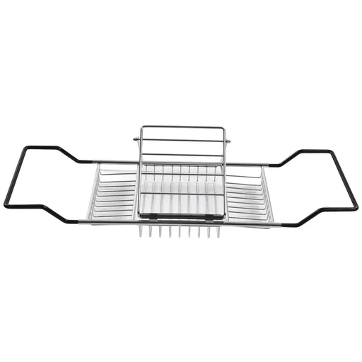 Metal Bathtub Rack Retractable Adjustable Removable Stand Bathroom Caddy Tray Rack for Hotels Bathrooms