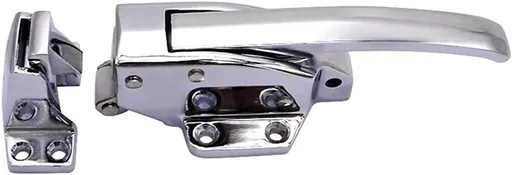 Freezer Handle,Walk-in Cooler Door Handle, Adjustable Latch Spring Loaded Walk in Freezer Cooler Grip Industrial Machinery and Equipment Refrigerator Oven Refrigerator Door Handle