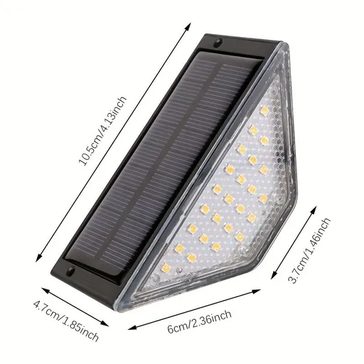 Black Solar-Powered Night Lights LED Night Lights 8-Pack Night Lights Garden Lighting