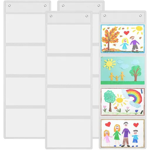 Wall Mounted Storage Organizer 4 Grids White 5 grids
