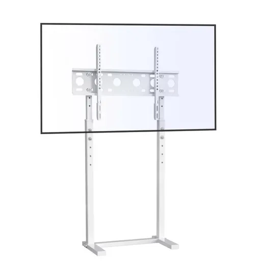 32-60 Inch TV Floor Stand Base - Universal Large TV Mount Holder Bracket - Adjustable Freestanding TV Stand for Living Room Bedroom - White