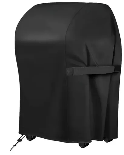 1 Piece Waterproof BBQ Grill Cover, UV-Resistant Oxford Fabric Outdoor Protector with Drawstring Closure, Black, 67 x 77 x 110 cm