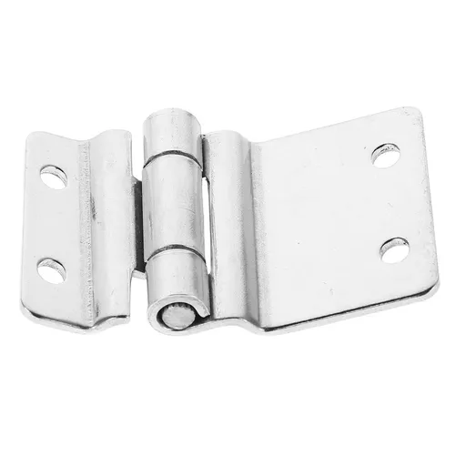 Stable Heavy Duty Cabinet Hinges in Plated Silver Stainless Steel for Camper Use