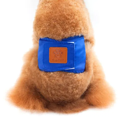 Creative Solid Color Male Dog Physiological Belt Reusable Washable Safety Pants for Heat Cycle Home Travel Marking Prevention and Outdoor Walking (XL, Blue)