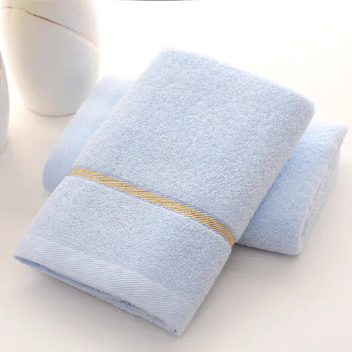 Blue Luxury Soft Cotton Towel Set - 5-Piece Bathroom Towels, Absorbent & Quick-Drying, Gentle for Sensitive Skin