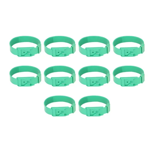 10Pcs Goat Collar Sheep Identification Bands Livestock Marking Ring Farming Equipment 36cm Green