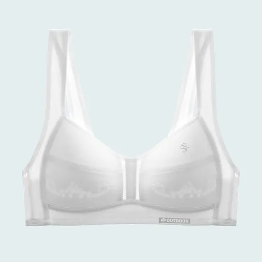 Girls Cotton Bra Full Cup Vest No Wire White (one-piece) M (Suggested 42.50 kg-50.00 kg