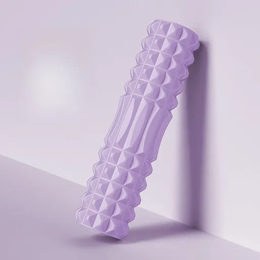 Foam Massage Roller Medium Firmness Roller Deep Tissue Massage Roller Neck - Purple - Size 12-45cm