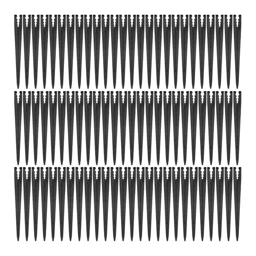 100 Pcs Drip Irrigation Support Stakes for 1/4 Inch Tubing: 1/4 Inch Drip Tube Holder Stakes for Irrigation Hose Emitter