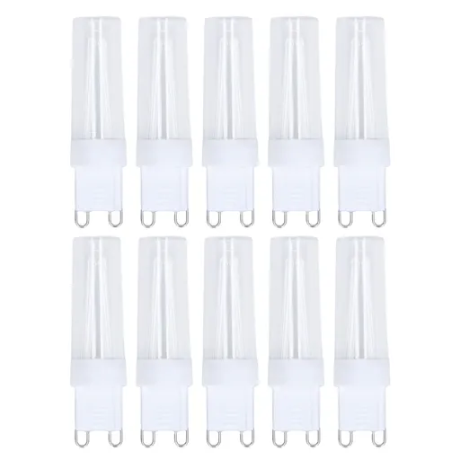 10pcs G9 Small Bulbs Blue Light Energy Saving Replacement LED Bulbs for Chandelier Table Lamp 500lm 3W 220V