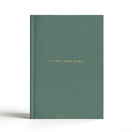 Green If I Truly Knew Myself Guided Self-Discovery Journal - Hardcover Deep Self-Reflective Diary Mindfulness & Personal Growth Planner