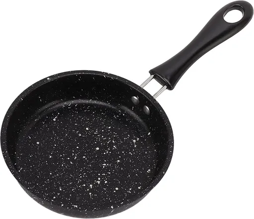 Frying pan - Ø 12cm - Skillet - iron - black - even conduction - Non-stick - Ergonomic handle - for various heat sources