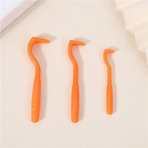 2-Pack Orange Pet Tick Remover Tool Set - Small Medium Large Flea and Tick Hook Removers