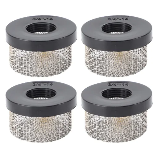 Stainless Steel Mesh Strainer 3/4in‑14 Female Thread Aerator Screen Strainer for Livewell Pump 4pcs