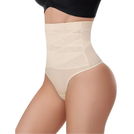 House Of Dasein Fashionable Lightweight High Waisted Shaping Plus Size Underwear For Women With Tummy Control Cinching Butt Lifting And Body Sculpting Effect - Skin Tone - L