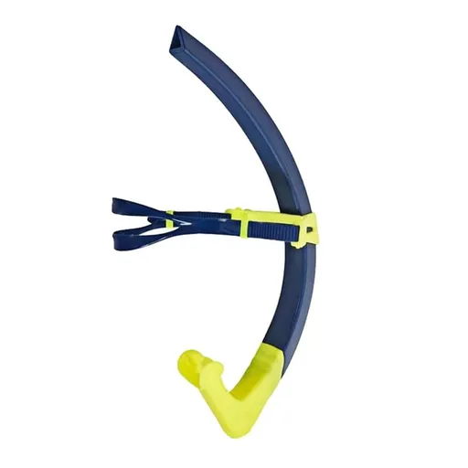 Swimming Training Snorkel Tube, Front Breathing Tube Center Mount Silicone Mouthpiece Adult Freestyle Breathing Tube B