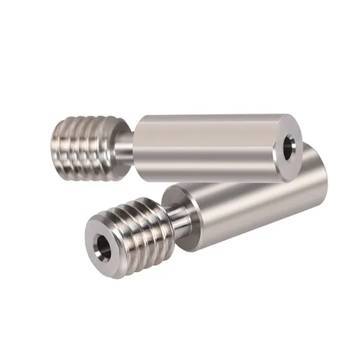 Heat Break Throat All Metal 303 Stainless Steel Heatbreak Tube Thermal Barrel Feeding Tube 3D Printer Parts (Pack of 2pcs)
