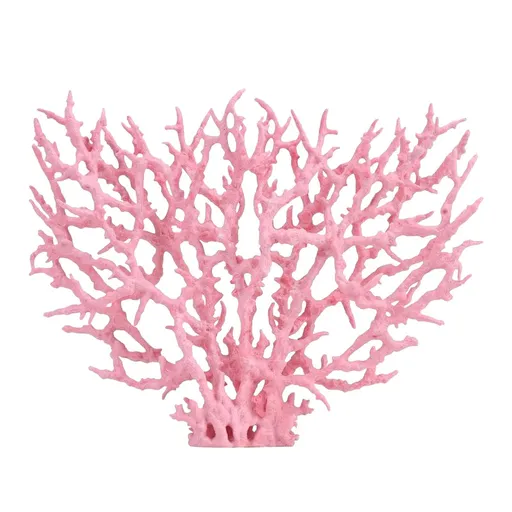 Artificial Aquarium Coral Ornament Plastic Fish Tank Plants Decoration for Aquarium Fish Tank Landscape (Pink)