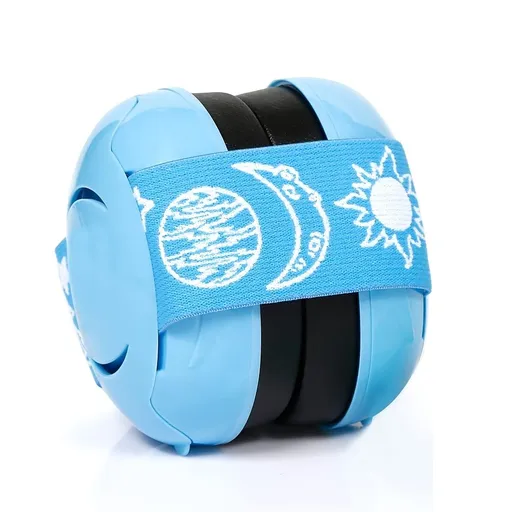 Pet ear muffs [Adjustable size] Starry sky pet ear muffs, suitable for medium and large-sized dogs, for parades, festivals, sports meetings, Tours, fireworks and other occasions EF2G23-Blue Black