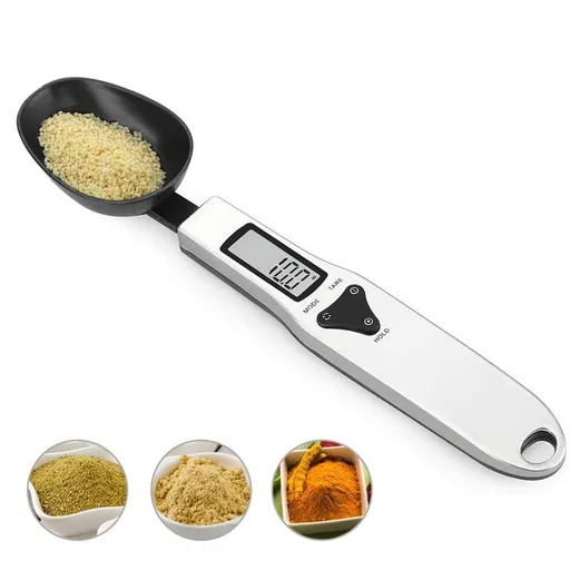 Measuring Spoon Food Scale Digital Multi-Function Small Digital Spoon Scale, Weight from 0.1 Grams to 500 Grams -LCD Display