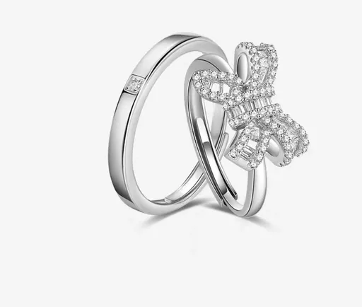 Fang qi Copper Mobius Ring for Couple Smart knot Women's