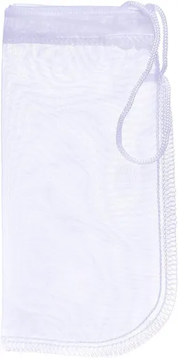 Media Filter Bag Aquarium Extra Fine,Reusable 180 Micron Drawstring Mesh Filter Bags for Very Fine Resins Filter (7.5"*3.6" (6 Pack))