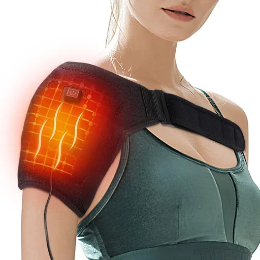Shoulder-Heating-Pad-Heated-Wrap - 3 Heat Levels Heating Pad for Shoulder Pain for Men Women Frozen Shoulder Pain Relief